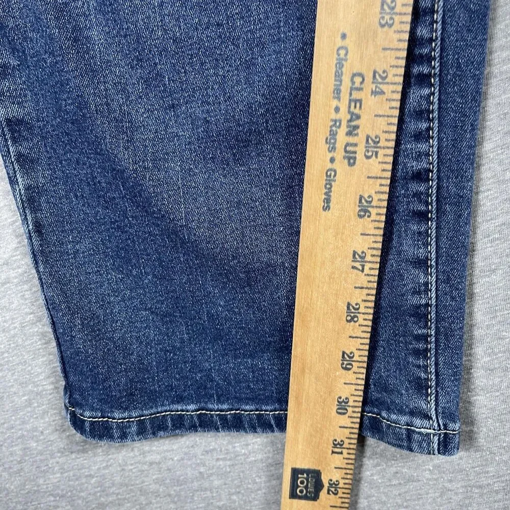 True Religion Bobby Relaxed Baggy Jeans Mens 35x31 Blue Medium Wash Embroidered